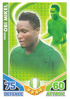 John Obi Mikel Nigeria 2010 World Cup Match Attax #174